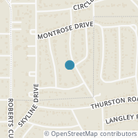 Map location of 1715 Glenwick Drive, Fort Worth, TX 76114