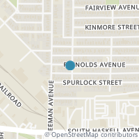 Map location of 2926 Reynolds Ave, Dallas TX 75223