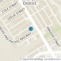 Map location of 170 Pittsburg Street, Dallas, TX 75207