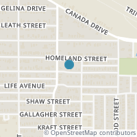 Map location of 1719 Bickers Street, Dallas, TX 75212