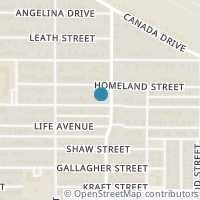 Map location of 1811 Bickers Street, Dallas, TX 75212