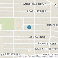 Map location of 1919 Bickers Street, Dallas, TX 75212
