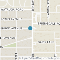Map location of 1821 N Sylvania Ave, Fort Worth TX 76111