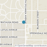 Map location of 2021 N Sylvania Ave, Fort Worth TX 76111