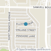 Map location of 7166 Elliott Dr, Dallas TX 75227