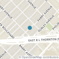 Map location of 5212 Parry Av Avenue, Dallas, TX 75223