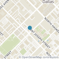 Map location of 1323 Saint Joseph Street #20, Dallas, TX 75204