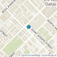 Map location of 1323 Saint Joseph Street #17, Dallas, TX 75204