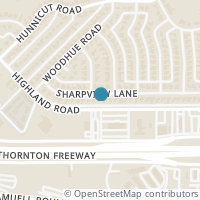 Map location of 2712 Sharpview Ln, Dallas TX 75228