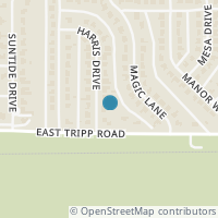 Map location of 204 Harris Dr, Sunnyvale TX 75182