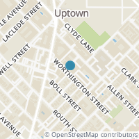 Map location of 2848 Woodside Street #4C UNIT 4C, Dallas, TX 75204