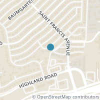 Map location of 8434 Bellingham Drive, Dallas, TX 75228