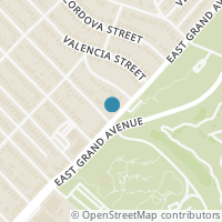 Map location of 6405 E Grand Avenue, Dallas, TX 75223