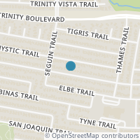 Map location of 8729 Brushy Creek Trl, Fort Worth TX 76118