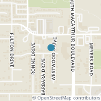 Map location of 1403 Mosley Drive, Irving, TX 75060