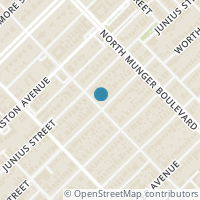 Map location of 5003 Worth Street, Dallas, TX 75214