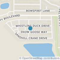Map location of 8301 Snow Goose Way, Fort Worth TX 76118
