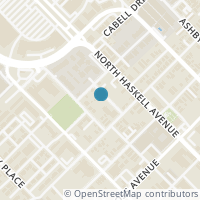 Map location of 2001 Lucille Street, Dallas, TX 75204