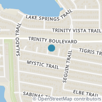 Map location of 2904 San Gabriel Court, Fort Worth, TX 76118