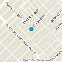 Map location of 5320 Worth Street, Dallas, TX 75214