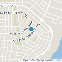 Map location of 4540 Cypress Thorn Drive, Arlington, TX 76005