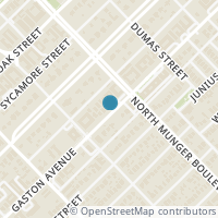 Map location of 5073 Gaston Avenue #401, Dallas, TX 75214