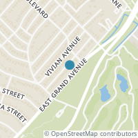 Map location of 6915 E Grand Avenue, Dallas, TX 75223
