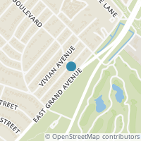 Map location of 6931 E Grand Avenue, Dallas, TX 75223