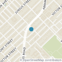 Map location of 5833 Victor Street, Dallas, TX 75214