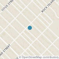 Map location of 3118 NW Loraine Street, Fort Worth, TX 76106