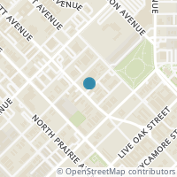Map location of 1502 Bennett Avenue, Dallas, TX 75206