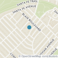 Map location of 6925 Lindsley Avenue, Dallas, TX 75223