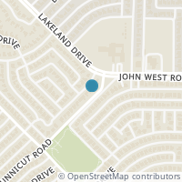 Map location of 8574 Sweetwood Drive, Dallas, TX 75228