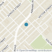 Map location of 5919 Victor St, Dallas TX 75214