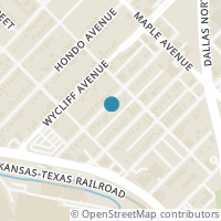 Map location of 2330 Vagas Street, Dallas, TX 75219