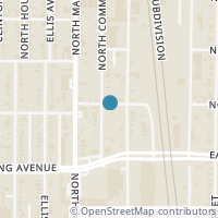 Map location of 3322 N Commerce St, Fort Worth TX 76106