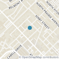 Map location of 4522 Deere Street #103, Dallas, TX 75204