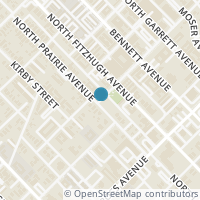 Map location of 4801 Monarch Street, Dallas, TX 75204