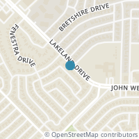 Map location of 2620 Lakeland Dr, Dallas TX 75228