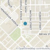 Map location of 5515 Bryan Parkway #105, Dallas, TX 75206