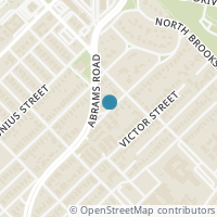 Map location of 6121 Tremont Street, Dallas, TX 75214