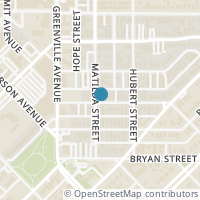 Map location of 5719 Lindell Ave #D, Dallas TX 75206