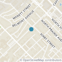 Map location of 4620 Capitol Avenue, Dallas, TX 75204