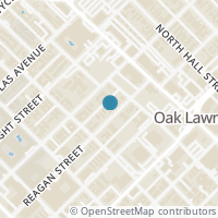 Map location of 2829 Reagan St, Dallas TX 75219