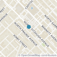 Map location of 2115 Fitzhugh Avenue, Dallas, TX 75204