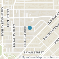 Map location of 5914 Hudson Street #3, Dallas, TX 75206