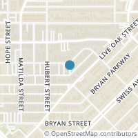 Map location of 5924 Hudson Street #D, Dallas, TX 75206