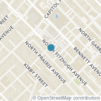 Map location of 2119 N Fitzhugh Street, Dallas, TX 75204