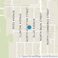 Map location of 3602 N Houston St, Fort Worth TX 76106
