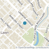 Map location of 3400 Welborn Street #207, Dallas, TX 75219